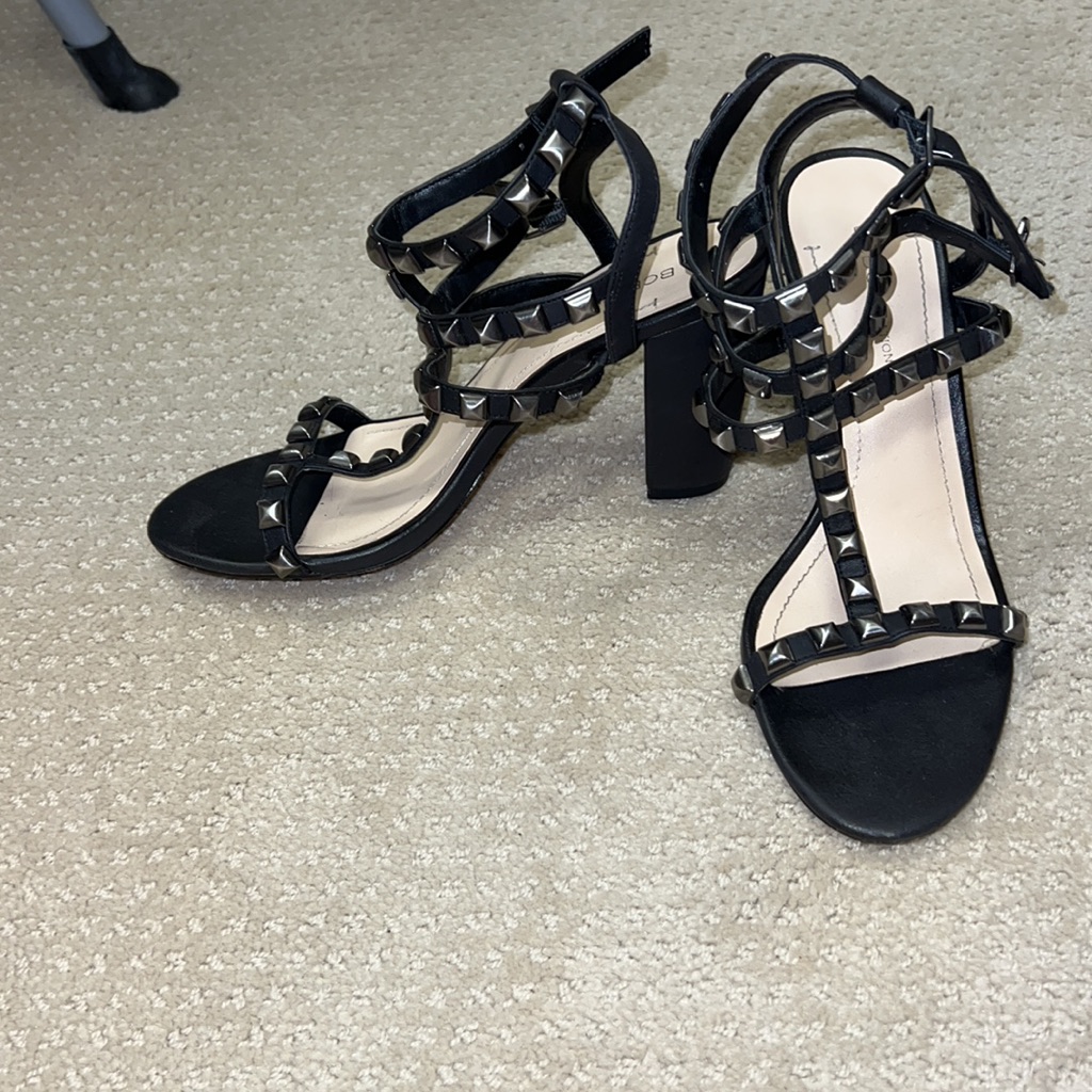 Bcbgeneration Black Studded Heels